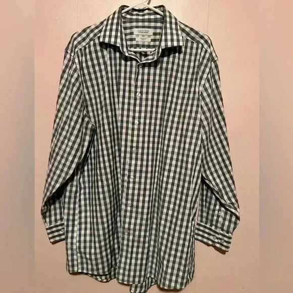 Men’s Michael Strahan Collection Wrinkle Free, Stretch Sz 17.5, 34/35 - Picture 1 of 5